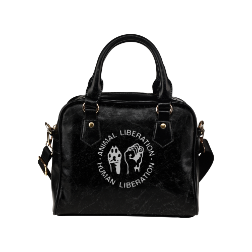 Animal Liberation, Human Liberation Shoulder Handbag (Model 1634)