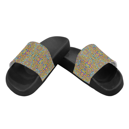 pearls as candy Men's Slide Sandals (Model 057)
