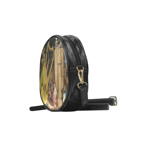 Hieronymus Bosch-The Garden of Earthly Delights (m Round Sling Bag (Model 1647)