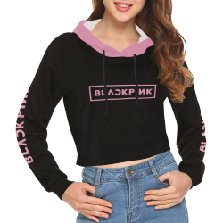 Blackpink All Over Print Crop Hoodie for Women (Model H22)