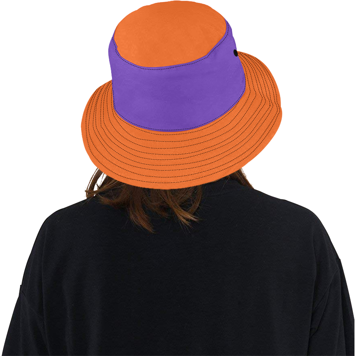 Orange, Purple Hat All Over Print Bucket Hat