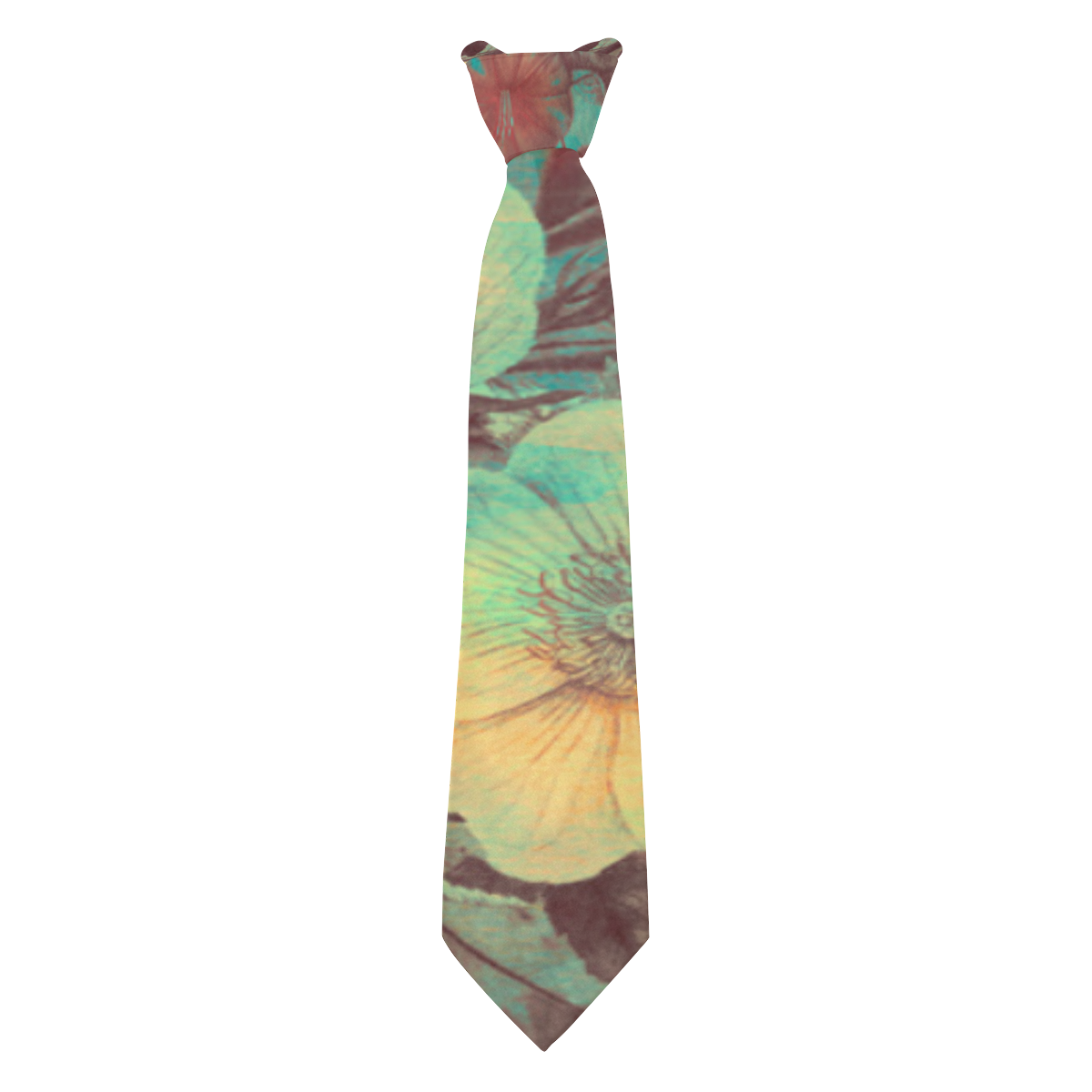 flowers #flowers #pattern Custom Peekaboo Tie with Hidden Picture