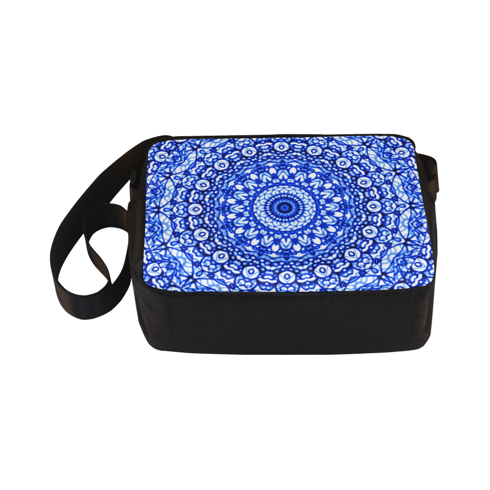 Blue Mandala Mehndi Style G403 Classic Cross-body Nylon Bags (Model 1632)
