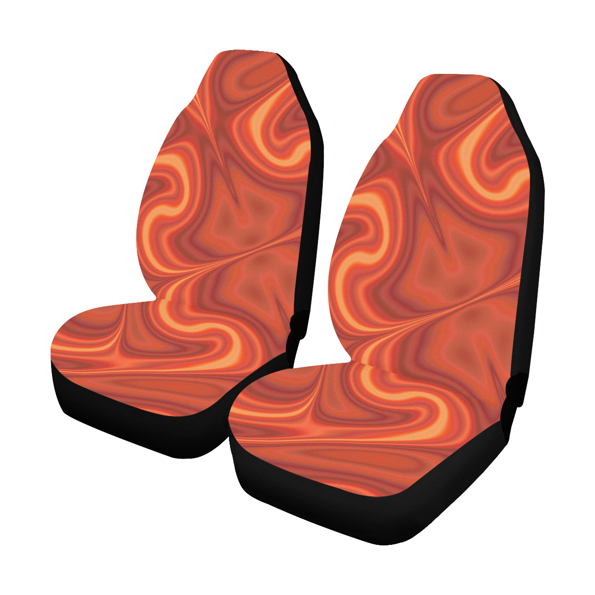 Fiery Fire Car Seat Covers (Set of 2)