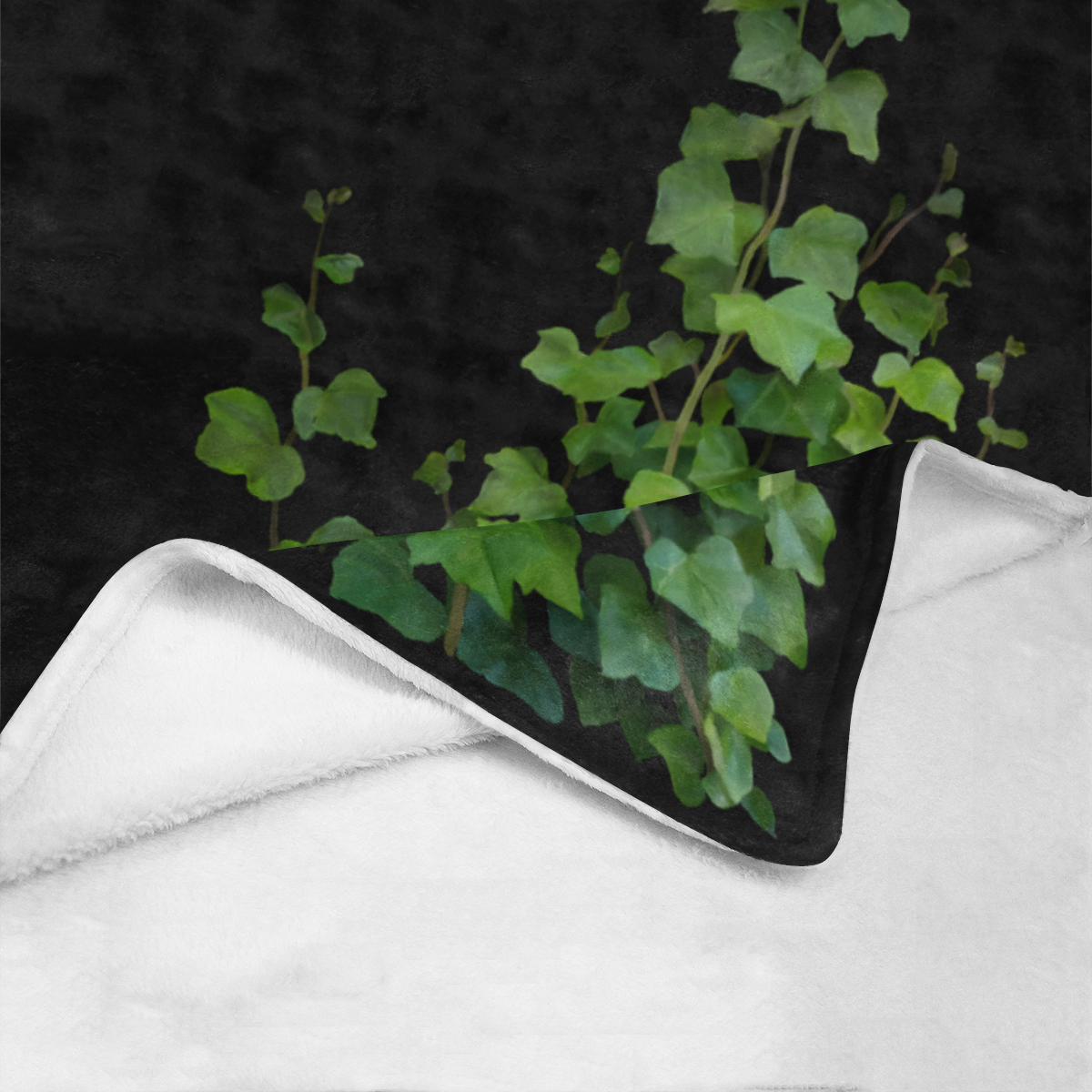 Vines, climbing plant watercolor Ultra-Soft Micro Fleece Blanket 40"x50"