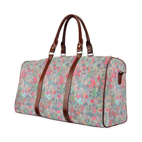 Multicoloured Mosaic travel bag Waterproof Travel Bag/Small (Model 1639)