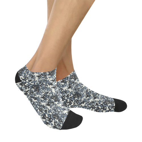 Urban City Black/Gray Digital Camouflage Women's Ankle Socks