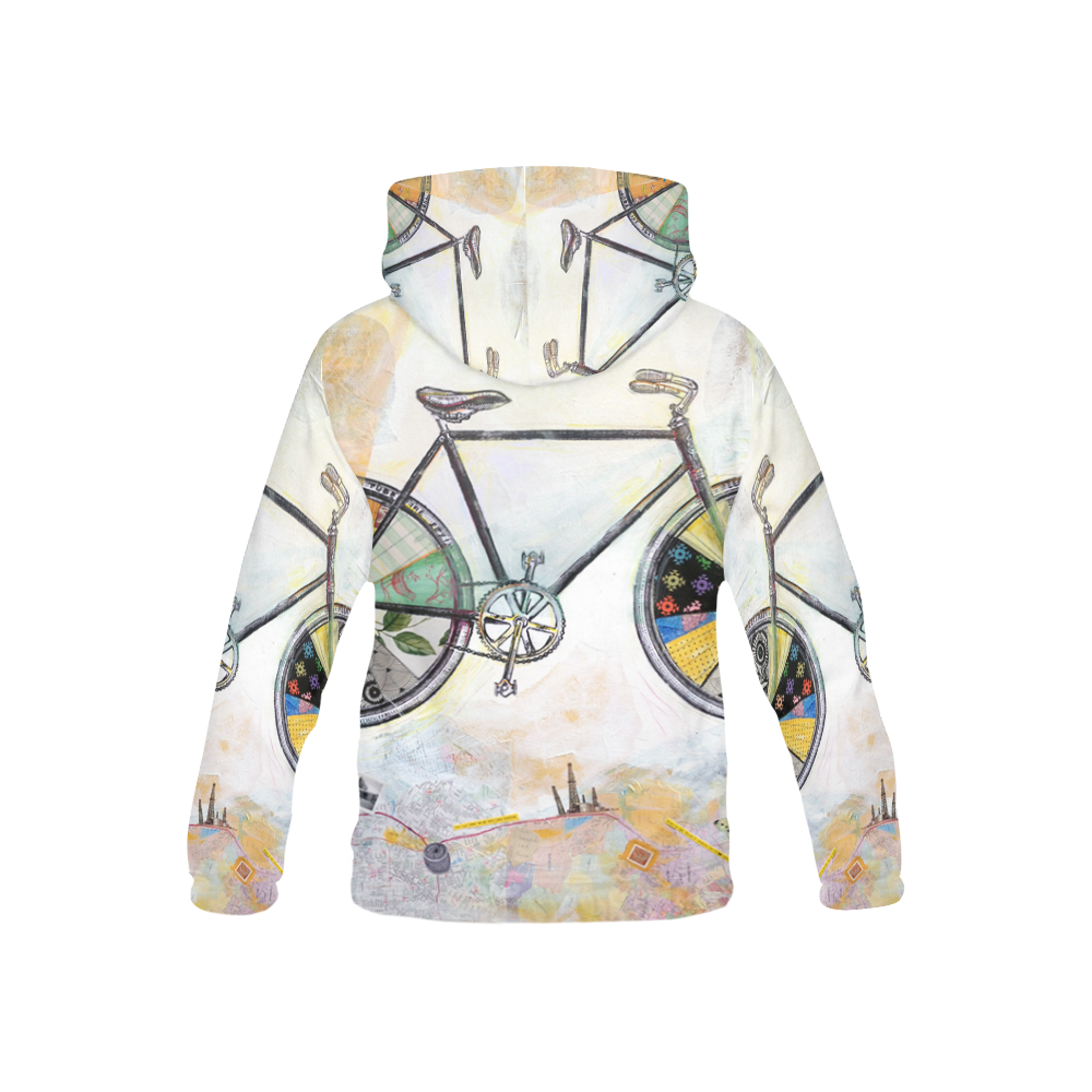 Bike Small All Over Print Hoodie for Kid (USA Size) (Model H13)