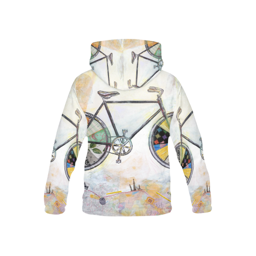 Bike Small All Over Print Hoodie for Kid (USA Size) (Model H13)