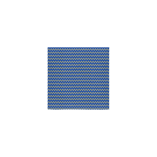 Chevron Jaune/Bleu Square Towel 13“x13”