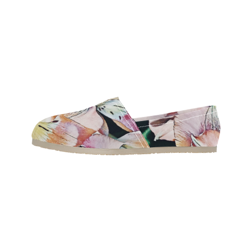Impression Floral 10192 by JamColors Women's Classic Canvas Slip-On (Model 1206)