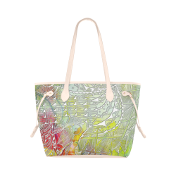 Colorful Lace 1 Clover Canvas Tote Bag (Model 1661)