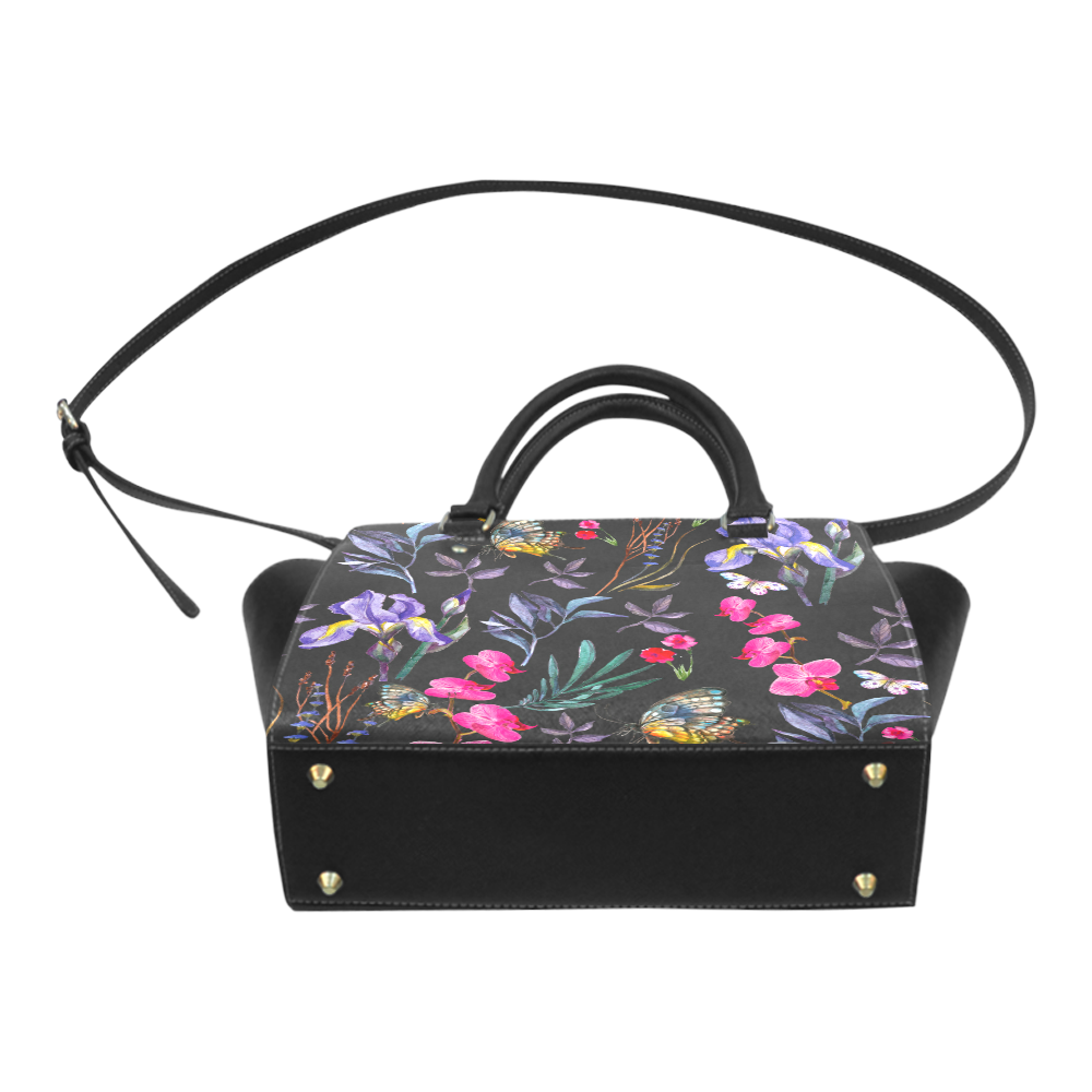 multi floral Classic Shoulder Handbag (Model 1653)