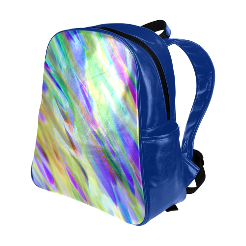 Colorful digital art splashing G401 Multi-Pockets Backpack (Model 1636)