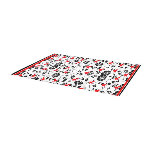Tiny red and black area rug 10x3x3 Area Rug 9'6''x3'3''