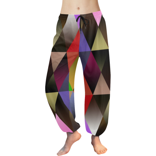 Dark Mosaic Shine 1 Women's All Over Print Harem Pants (Model L18)