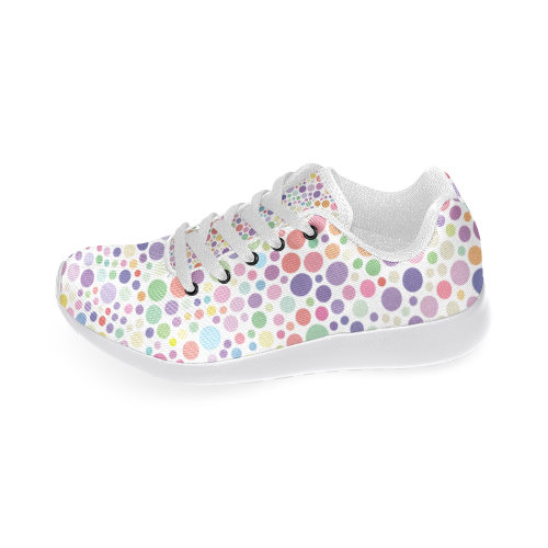 Colorful dot pattern Women's Running Shoes/Large Size (Model 020)