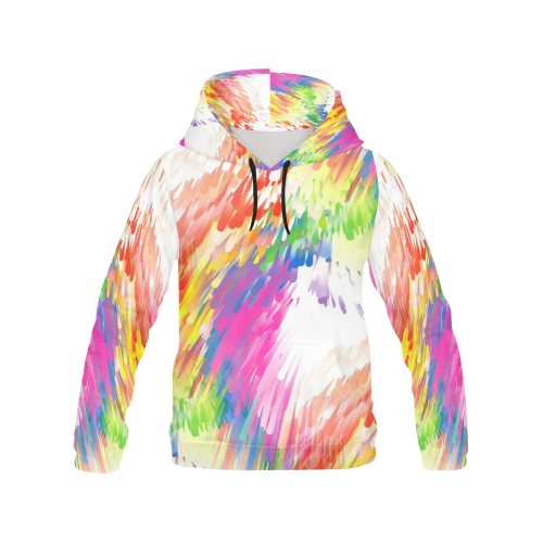 Colors by Nico Bielow All Over Print Hoodie for Women (USA Size) (Model H13)
