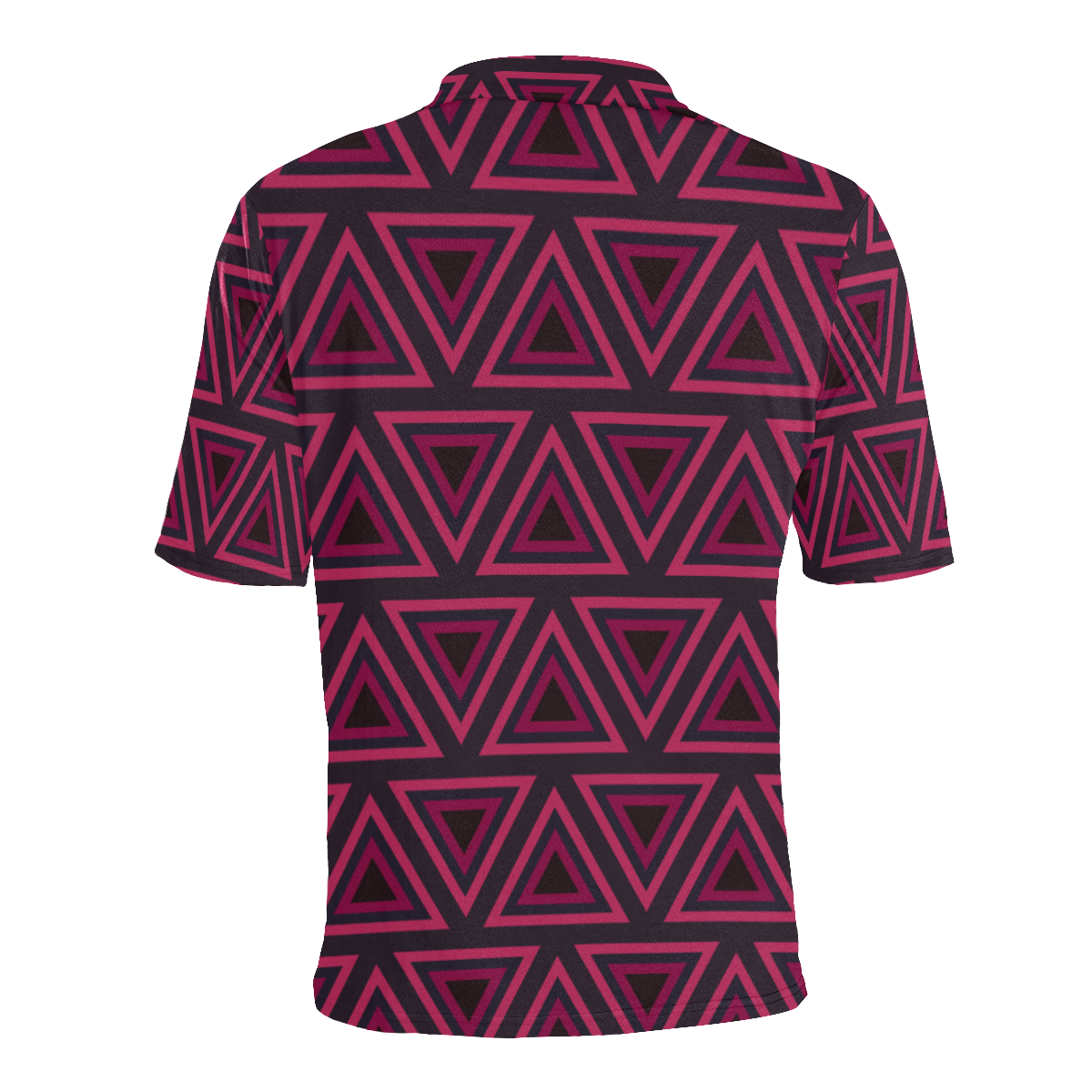 Tribal Ethnic Triangles Men's All Over Print Polo Shirt (Model T55)