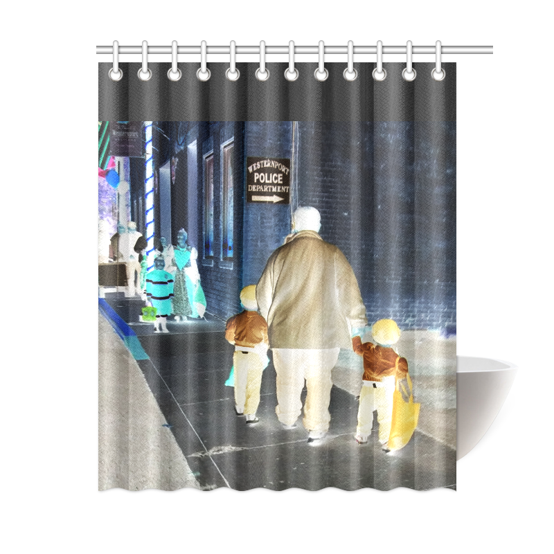 Ghosts roaming the street Shower Curtain 60"x72"