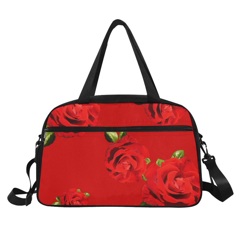 Fairlings Delight's Floral Luxury Collection- Red Rose Fitness Handbag 53086a1 Fitness Handbag (Model 1671)
