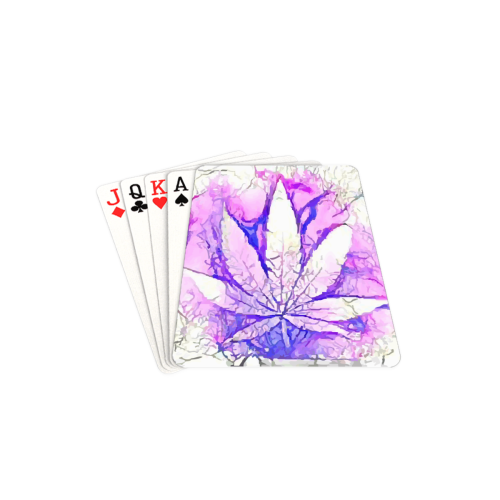 Acid Leaf (White) Playing Cards 2.5"x3.5"
