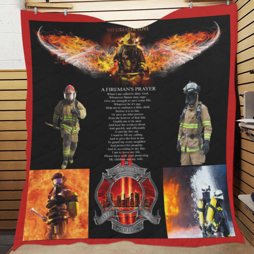 Firemans-Prayer Quilt 70"x80"