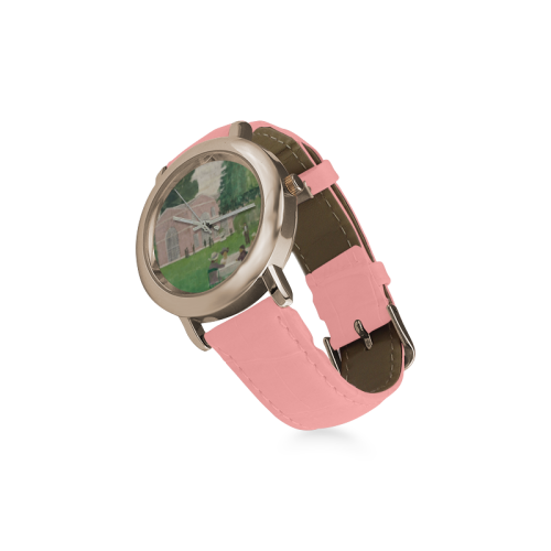 PINK HOUSE Women's Rose Gold Leather Strap Watch(Model 201)