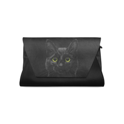 Black Cat Clutch Bag (Model 1630)