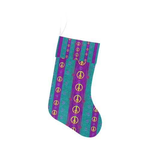 Peace be with us this wonderful year in true love Christmas Stocking