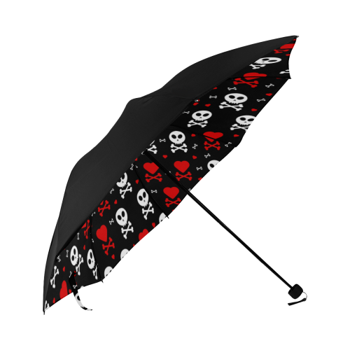 Skull and Crossbones Anti-UV Foldable Umbrella (Underside Printing) (U07)