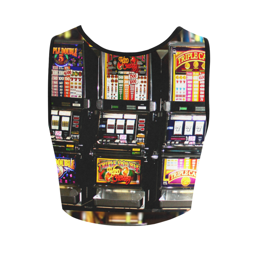 Lucky Slot Machines - Dream Machines Women's Crop Top (Model T42)