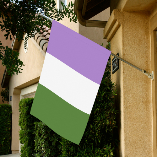 Genderqueer Flag Garden Flag 28''x40'' （Without Flagpole）