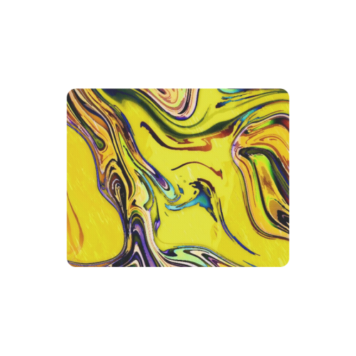 Yellow marble Rectangle Mousepad