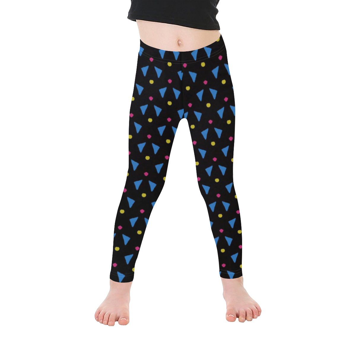 Funny Doodle Pattern 2A by JamColors Kid's Ankle Length Leggings (Model L06)