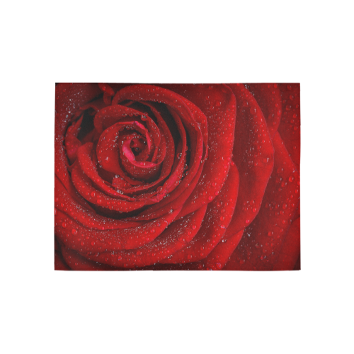 Red rosa Area Rug 5'3''x4'