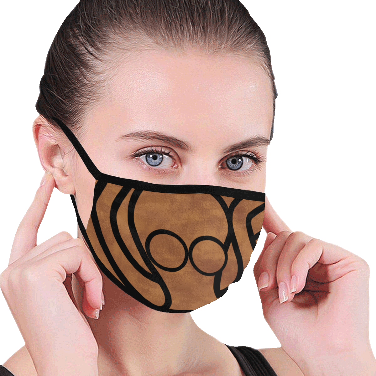 Octo-Doodle-Pus Brown Mouth Mask