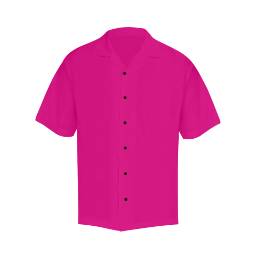 Hot Pink Happiness Hawaiian Shirt (Model T58)