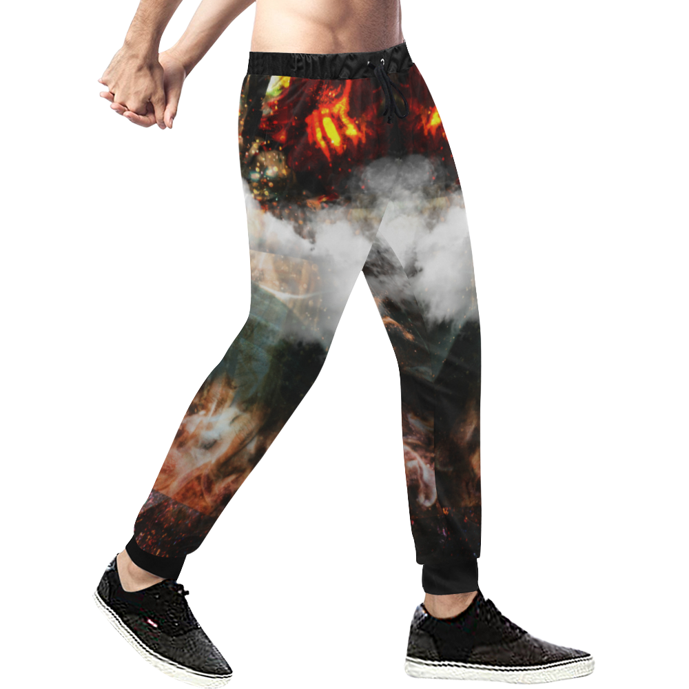 Reality Pioneer Men's All Over Print Sweatpants/Large Size (Model L11)