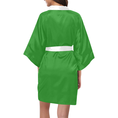 color forest green Kimono Robe