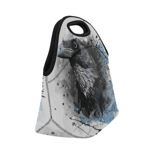 crow raven bird art #crow #raven Neoprene Lunch Bag/Small (Model 1669)