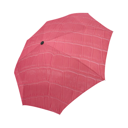 Red Snake Skin Auto-Foldable Umbrella (Model U04)