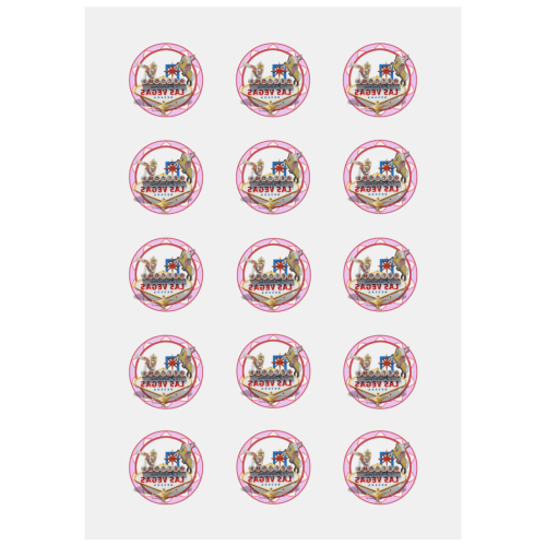 LasVegasIcons Poker Chip - Pink Personalized Temporary Tattoo (15 Pieces)