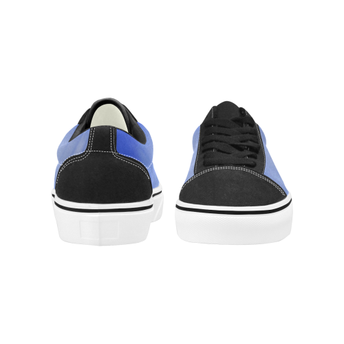 Blue Clouds Women's Low Top Skateboarding Shoes (Model E001-2)