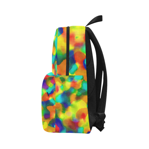 Colorful watercolors texture Unisex Classic Backpack (Model 1673)