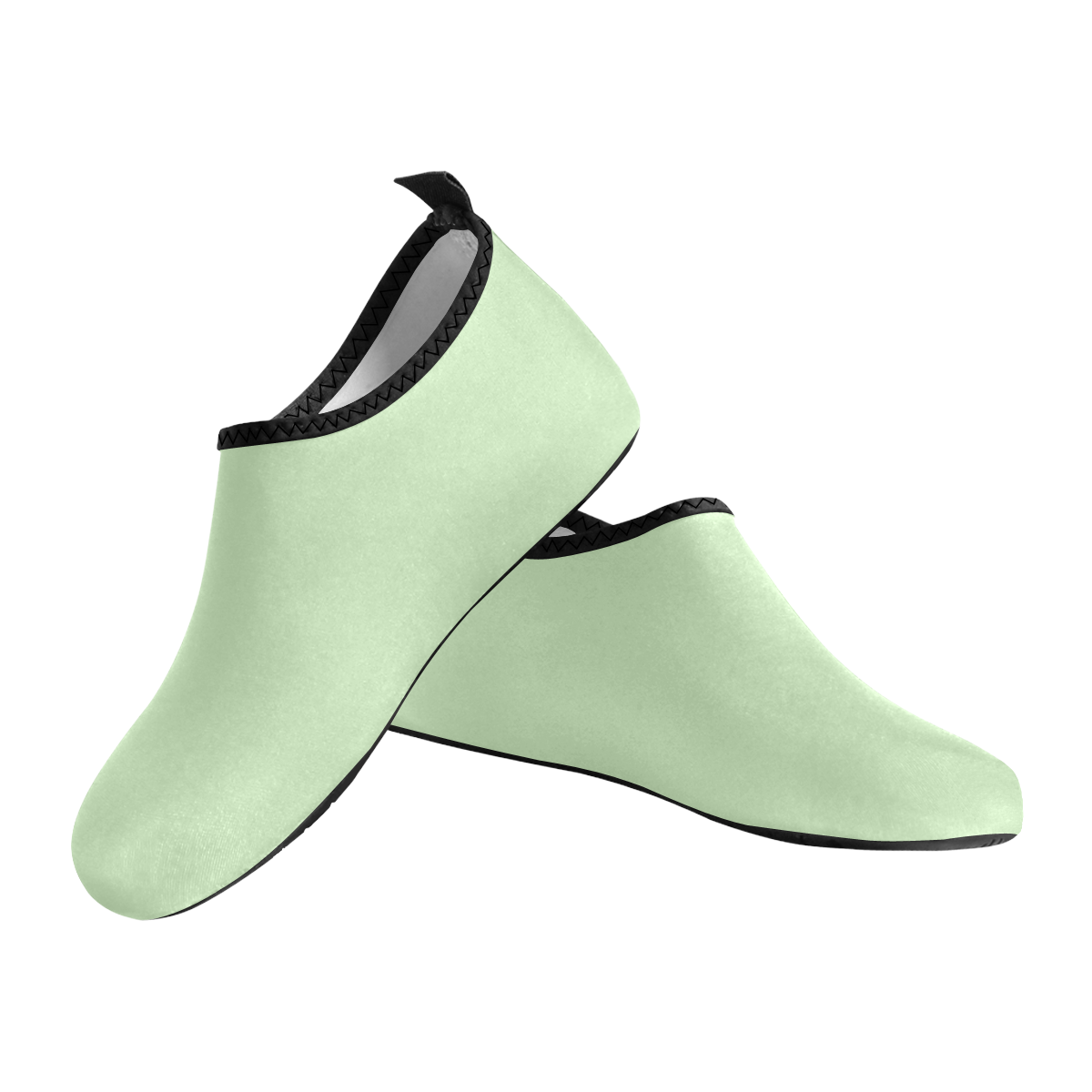 color tea green Men's Slip-On Water Shoes (Model 056)