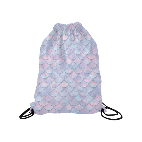 Mermaid Scales Medium Drawstring Bag Model 1604 (Twin Sides) 13.8"(W) * 18.1"(H)