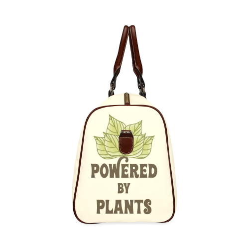 Powered by Plants (vegan) Waterproof Travel Bag/Large (Model 1639)