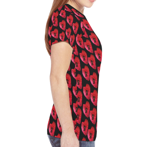 wonky pattern New All Over Print T-shirt for Women (Model T45)