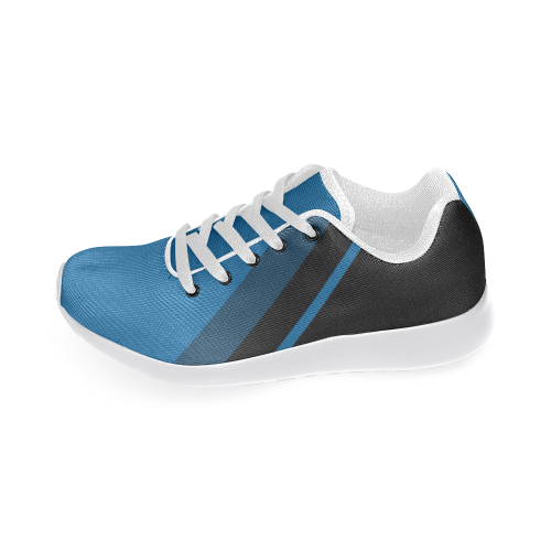 Classic Blue Layers on Black/White Men’s Running Shoes (Model 020)